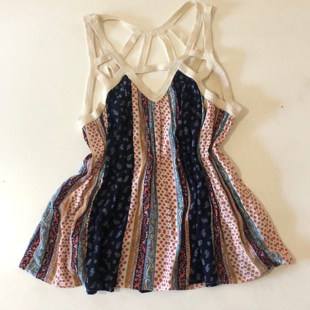 Boho cutout tank